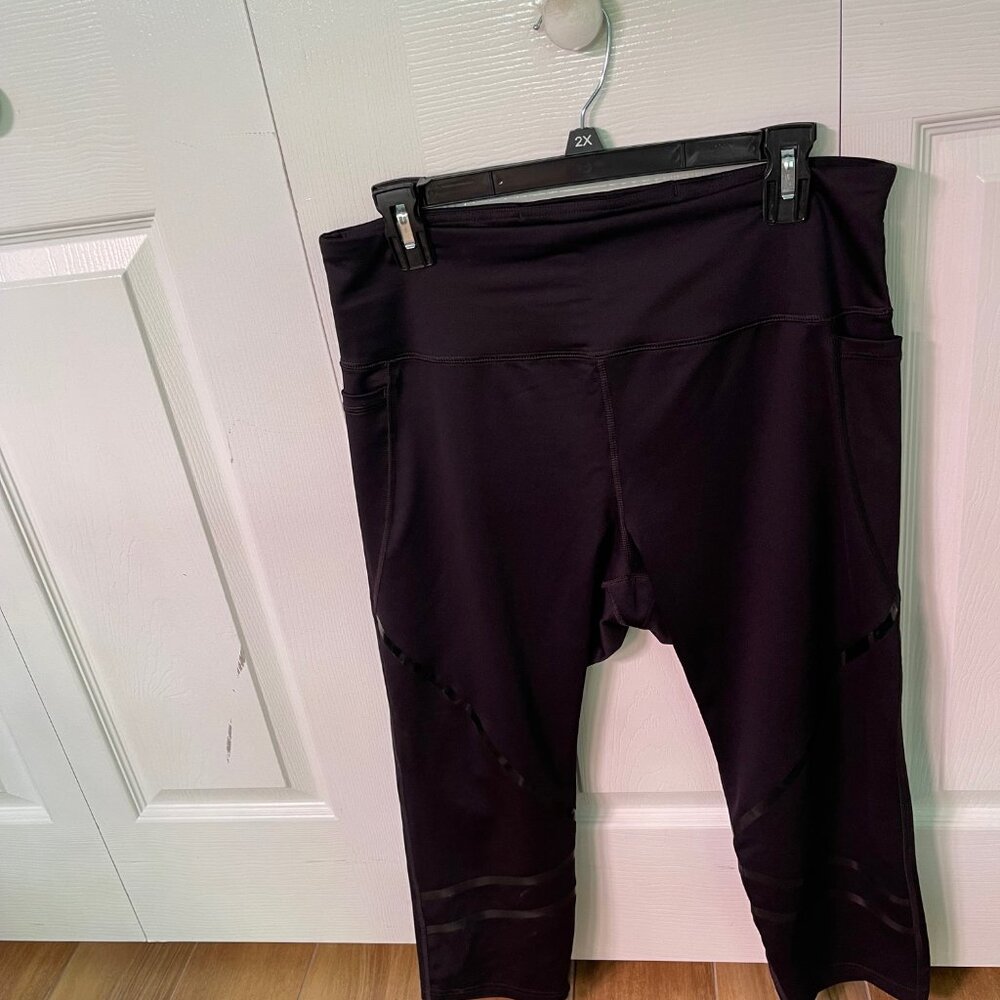 Fila Workout Black Capri's Size XL